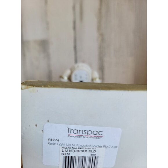 Transpac nutcracker light up tree white gold Xmas home decor figure - Picture 11 of 11